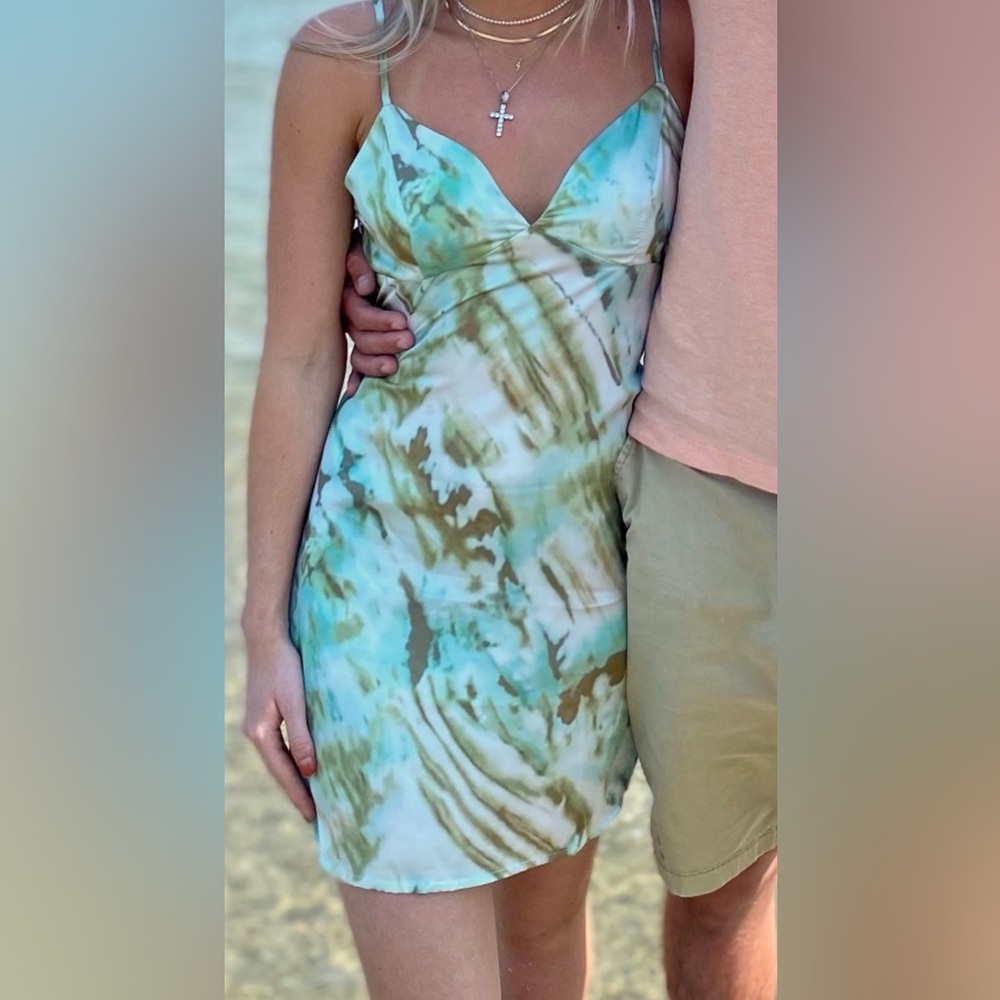 SATIN MINI DRESS